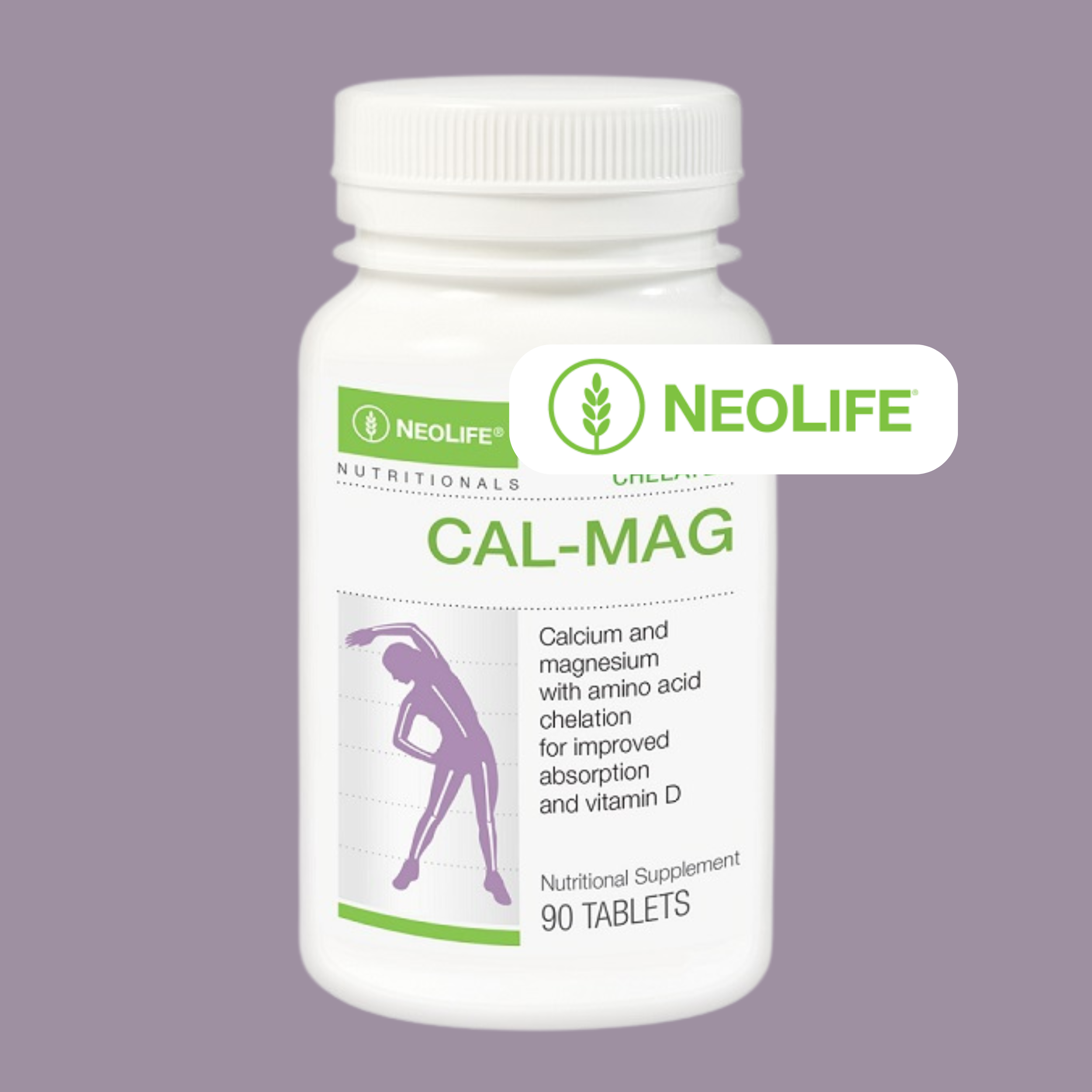 NeoLife Cal Mag supplement for bone health, muscle function, and calcium absorption