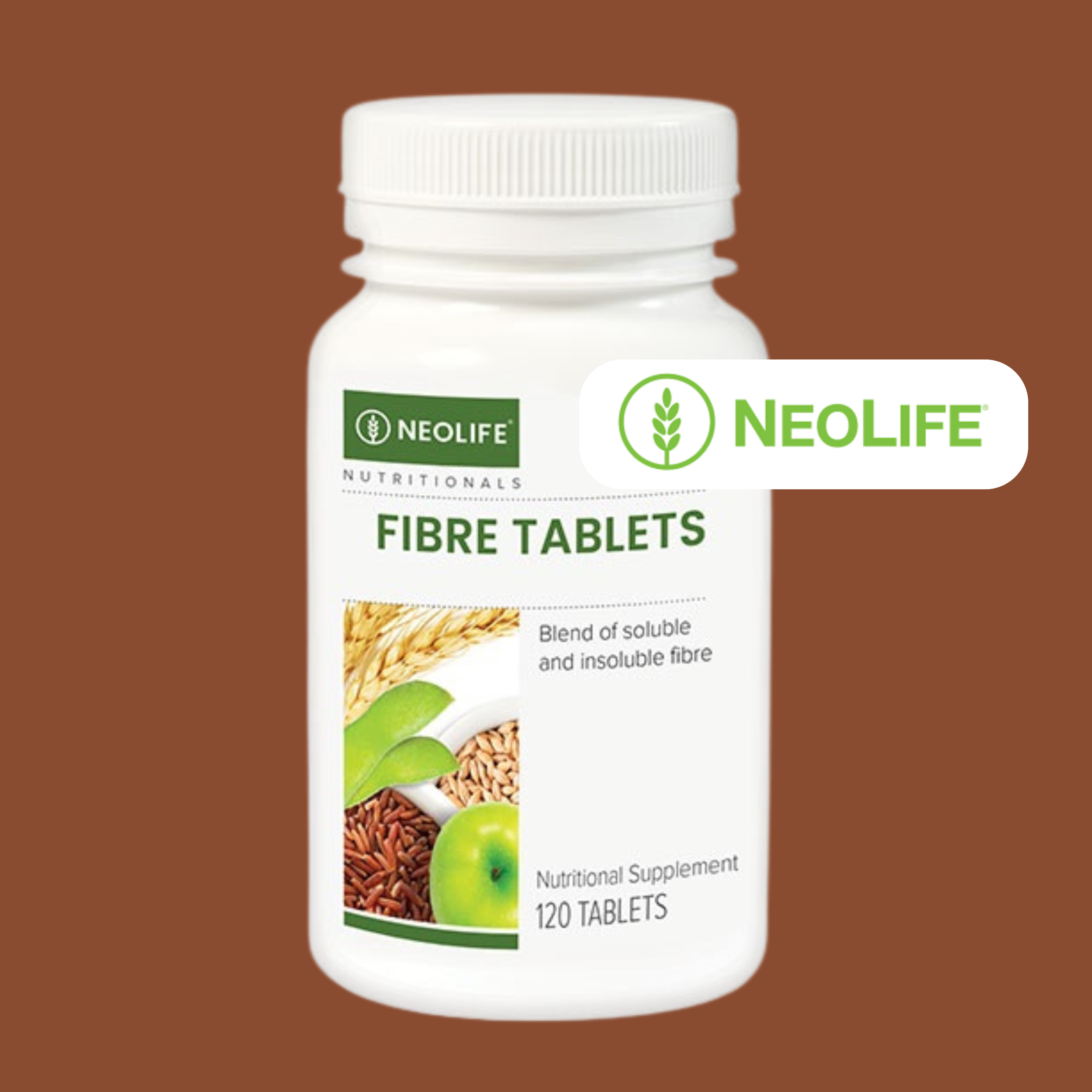 NeoLife Fibre Tablet supplement for digestive health, weight management, and cholesterol control